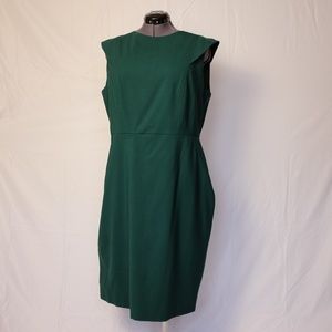 J. Crew - Cap-Sleeve Sheath Dress in Green